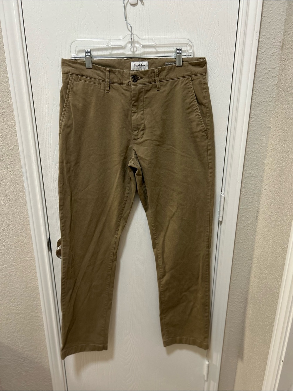 Goodfellow the every wear chino mens tan pants size 34x32